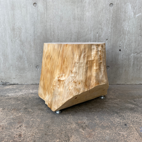 ひのき切り株 スツール】丸太椅子 オブジェ フラワー