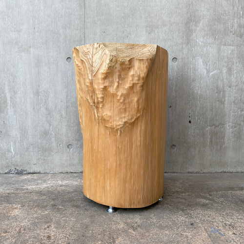 特大直径47cm 切り株 スツール サイドテーブル 樹齢約80年