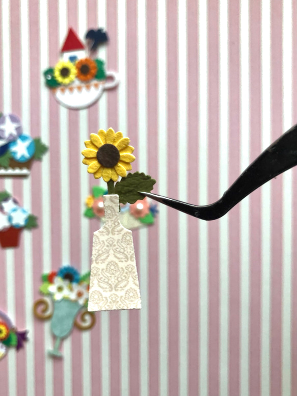 小さな夏花ペーパークラフトセット 6枚目の画像