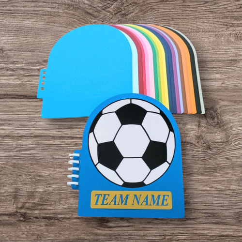 ページが増やせる】寄せ書き・アルバムブック (サッカーボール ) 8枚