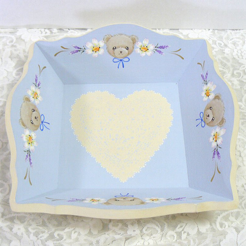 ベアのクッキートレー（トールペイント） お盆・トレイ andante 通販