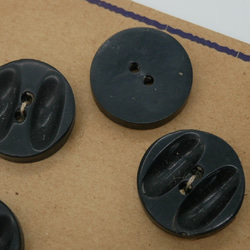 フランスアンティークデザインボタン（ブラック）3個セット 5枚目の画像
