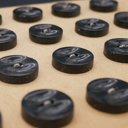 フランスアンティークデザインボタン（ブラック）3個セット 8枚目の画像