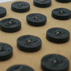 フランスアンティークデザインボタン（ブラック）3個セット 4枚目の画像