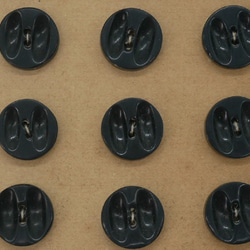 フランスアンティークデザインボタン（ブラック）3個セット 3枚目の画像