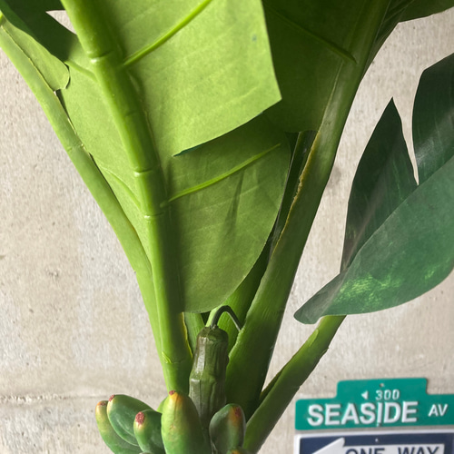 光触媒 人工観葉植物 ウォールグリーン 造花 アレンジ ヤシとバナナ