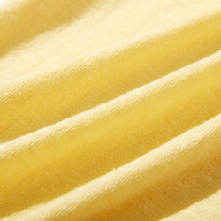 棉麻短袖針織衫，易於混搭，優雅大方 黃色 220707-2 第6張的照片