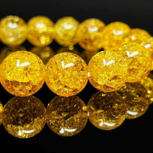 最強の運気をもたらす数珠】シトリンクラック 10mm ブレスレット