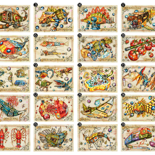 選べるポストカード6枚セット【アクリルケース入り】30種類の中から