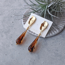 2way | ゴールド＆シルバーミックス｜変形楕円リング ＆ 太フープ