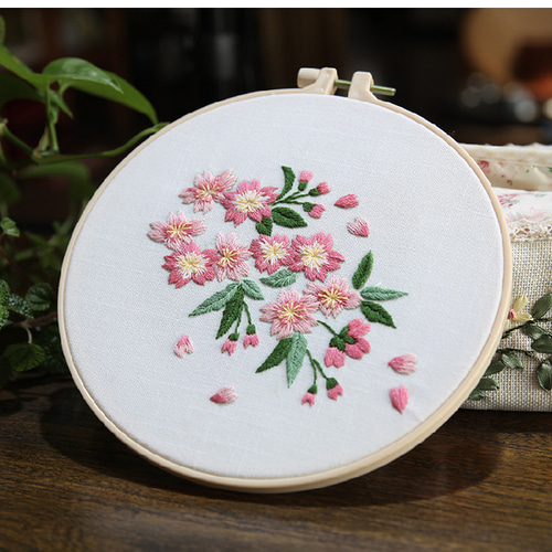 22花模様 花柄刺繍キット お花シリーズ 紫陽花刺繍 作成キット 22花模様 花柄刺繍キット お花シリーズ 紫陽花刺繍 作成キット