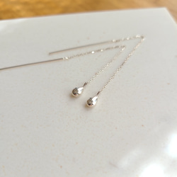 <Tropfen> petit Drop American pierced earrings / SV925≪送料無料≫ 1枚目の画像