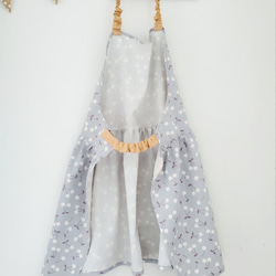 130cm～140cm 子供用 エプロン&三角巾(さくらんぼ柄) 3枚目の画像
