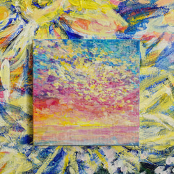 空と雲の海の絵 絵画 むらいさき 通販 6015410｜Creema(クリーマ)