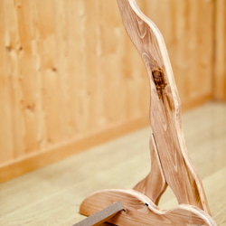 【24時間以内に発送】手作り木工　木製ギタースタンド （チーク）６本掛け 10枚目の画像