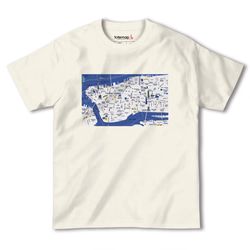 map-T ニューヨーク（アメリカ）地図 半袖Tシャツ 5枚目の画像