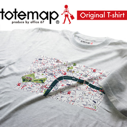 map-T ロンドン2（イギリス）地図 半袖Tシャツ 8枚目の画像