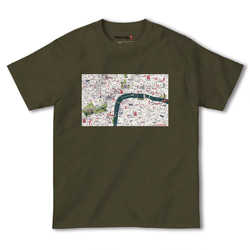 map-T ロンドン2（イギリス）地図 半袖Tシャツ 7枚目の画像