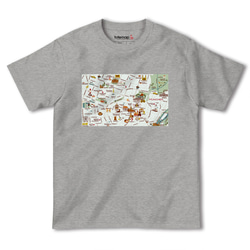 map-T ミュンヘン（ドイツ）地図 半袖Tシャツ 4枚目の画像