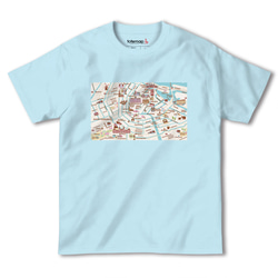 map-T アムステルダム（オランダ）地図 半袖Tシャツ 7枚目の画像