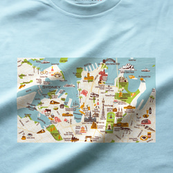 map-T シドニー（オーストラリア）地図 半袖Tシャツ 10枚目の画像