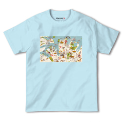 map-T シドニー（オーストラリア）地図 半袖Tシャツ 8枚目の画像