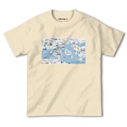 map-T ストックホルム（スエーデン）地図 半袖Tシャツ 6枚目の画像