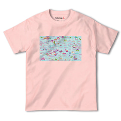 map-T ソウル（韓国）地図 半袖Tシャツ 6枚目の画像