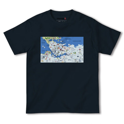 map-T バンクーバー（カナダ）地図 半袖Tシャツ 7枚目の画像