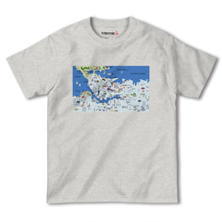 map-T バンクーバー（カナダ）地図 半袖Tシャツ 4枚目の画像