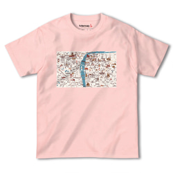 map-T プラハ（チェコ）地図 半袖Tシャツ 7枚目の画像