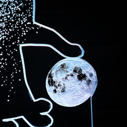 ☆猫と星空と月 光る16色 LEDルームライト リモコン フロアライト 4枚目の画像