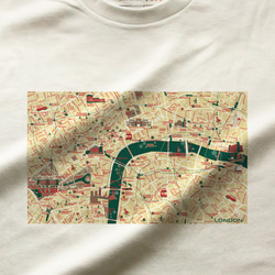 map-T ロンドン1（イギリス）地図 半袖Tシャツ 8枚目の画像