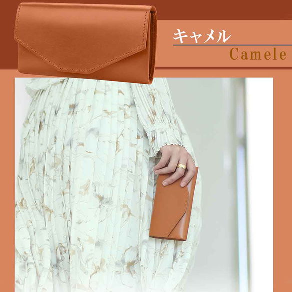 ★最小サイズの長財布 本革イタリアンレザー財布 レディース メンズ 軽量 <t729-> 16枚目の画像