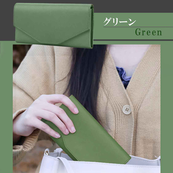 ★最小サイズの長財布 本革イタリアンレザー財布 レディース メンズ 軽量 <t729-> 18枚目の画像