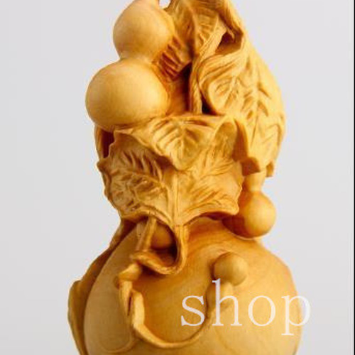 MD112満堂ヒョウタン/ヒョウタン彫刻/ポプラ/木彫りの実木/彫刻工芸品