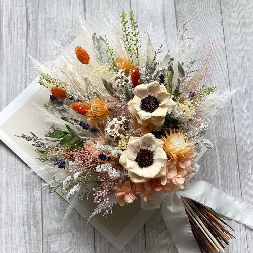 パインフラワーのブーケ 〜ジュリアオレンジ〜 ＊ウエディング