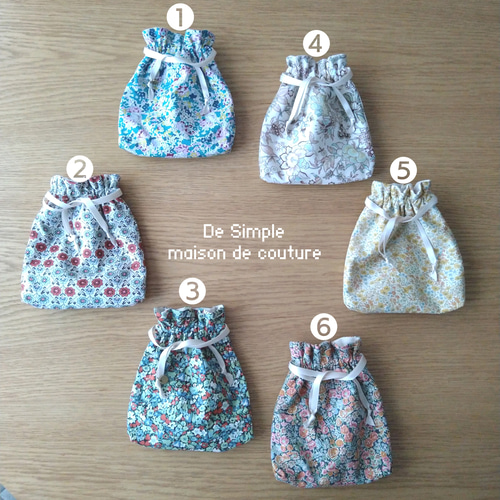 リバティ巾着➄フィービー☆送料込み☆ラッピングサービス♪ ポーチ  