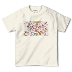 map-T ローマ（イタリア）地図 半袖Tシャツ 5枚目の画像