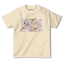 map-T ローマ（イタリア）地図 半袖Tシャツ 6枚目の画像