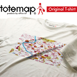 map-T ローマ（イタリア）地図 半袖Tシャツ 9枚目の画像
