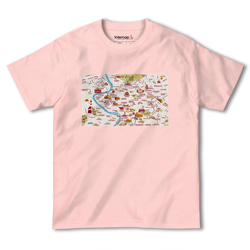 map-T ローマ（イタリア）地図 半袖Tシャツ 7枚目の画像