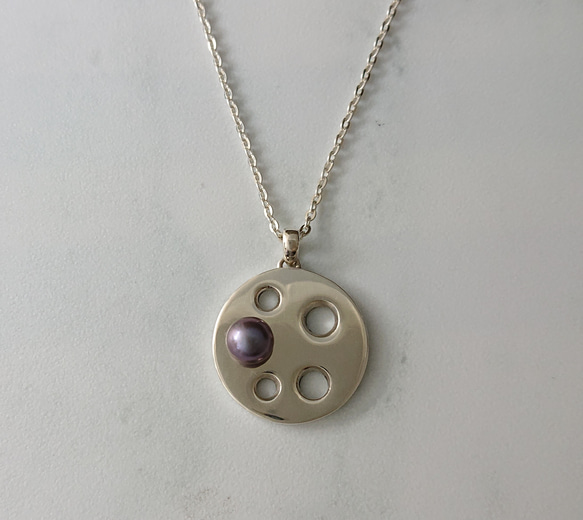"RENKON"  silver  necklace   (Black) 1枚目の画像