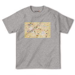 map-T ウィーン1（オーストリア）地図 半袖Tシャツ 4枚目の画像