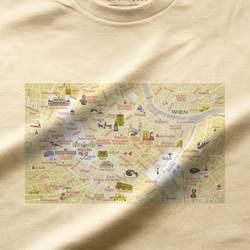 map-T ウィーン1（オーストリア）地図 半袖Tシャツ 9枚目の画像