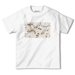 map-T ウィーン2（オーストリア）地図 半袖Tシャツ 2枚目の画像