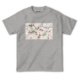 map-T ウィーン2（オーストリア）地図 半袖Tシャツ 4枚目の画像