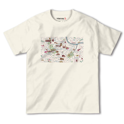 map-T ウィーン2（オーストリア）地図 半袖Tシャツ 5枚目の画像