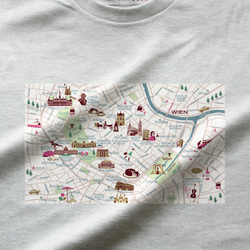 map-T ウィーン2（オーストリア）地図 半袖Tシャツ 10枚目の画像