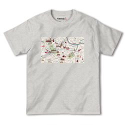 map-T ウィーン2（オーストリア）地図 半袖Tシャツ 3枚目の画像